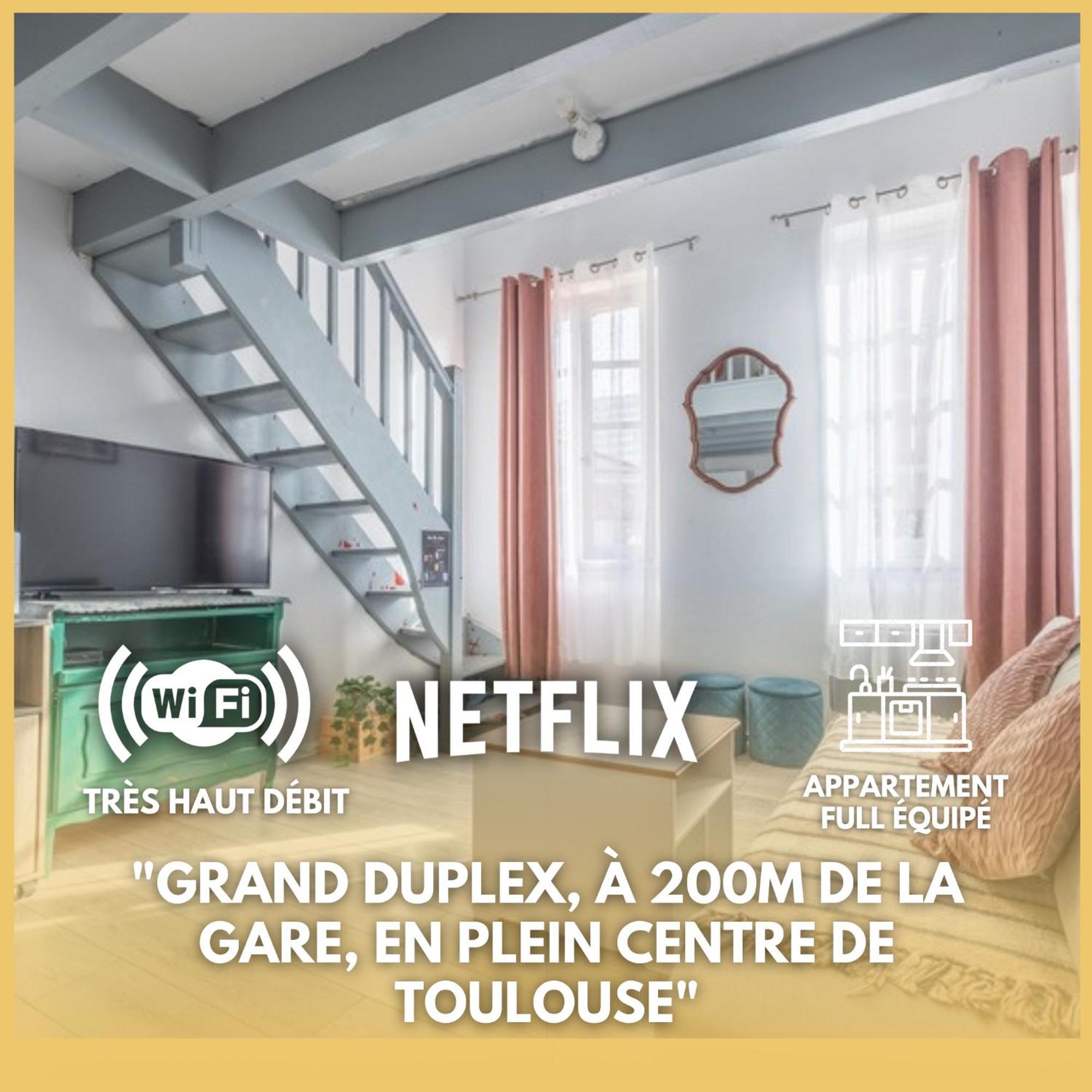 Ferienwohnung Grand Duplex Centre - Gare Toulouse Exterior foto
